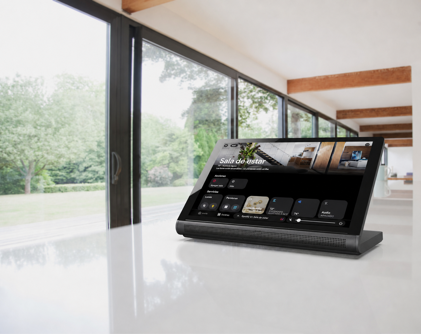Crestron Home OS — experiencia de control del hogar inteligente