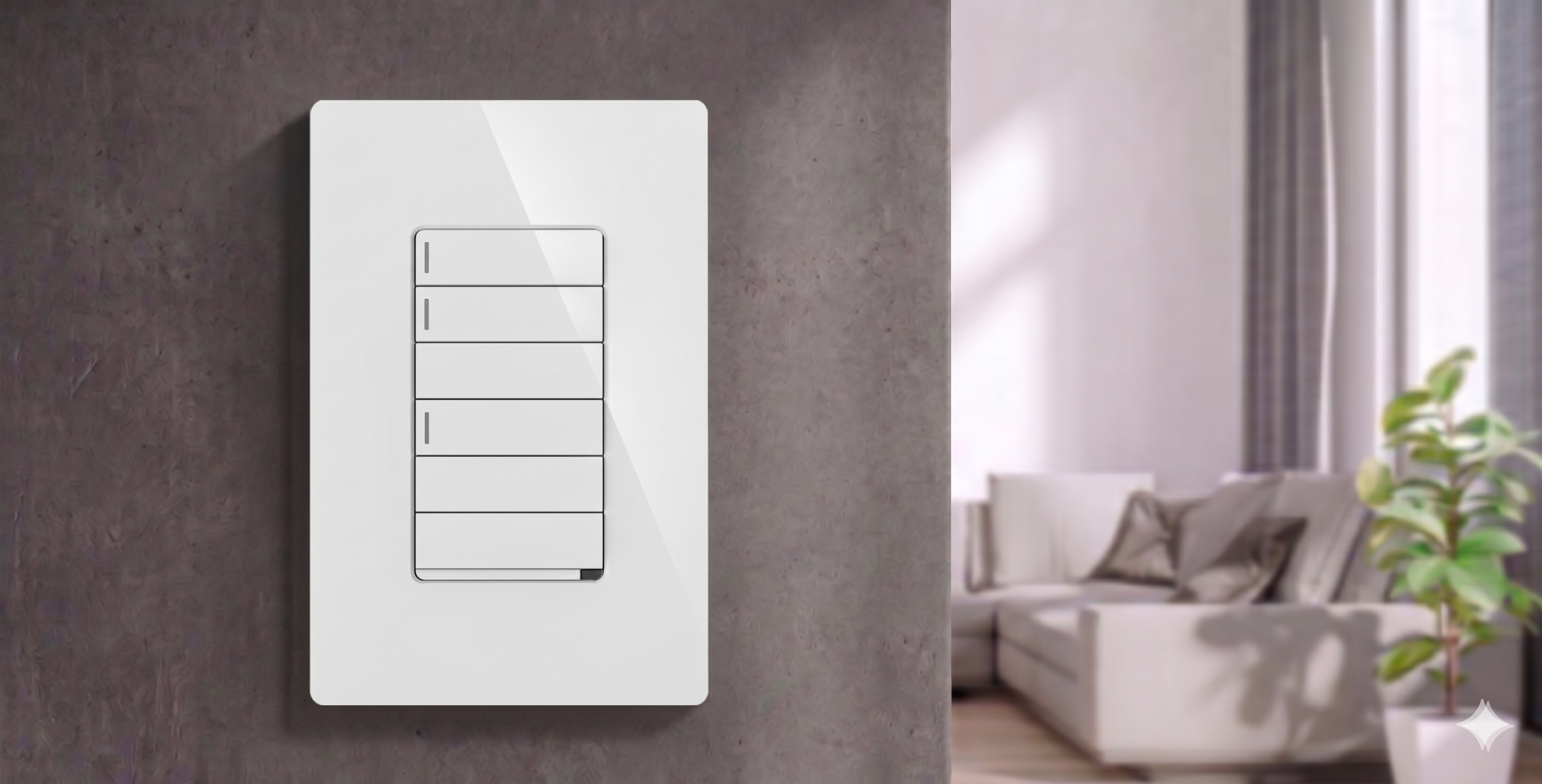 Cameo keypad: Smooth / White